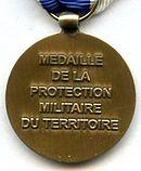 Avers medaille protection du terrotoire